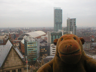 Mr Monkey looking south west from the clock tower