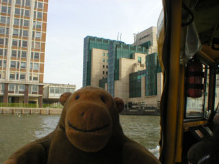 Mr Monkey approaching MI6