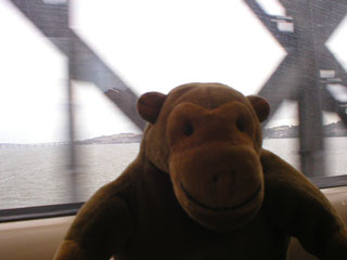 Mr Monkey on the Tay bridge
