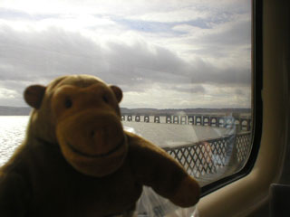Mr Monkey on the Tay bridge