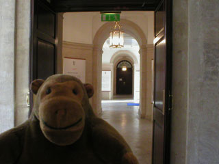 Mr Monkey downstairs in the Customs House
