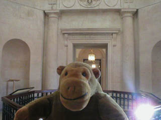 Mr Monkey upstairs in the Customs House
