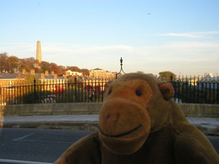 Mr Monkey on the bridge at Islandbridge