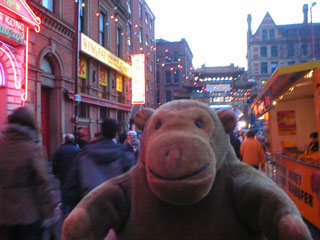 Mr Monkey mingling on Faulkner Street