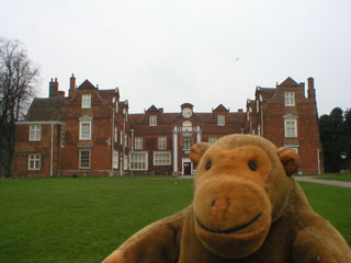 Mr Monkey approaching Christchurch Mansion