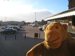 Mr Monkey looking for Felixstowe station