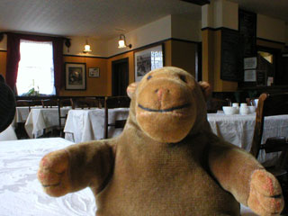 Mr Monkey in the upstairs dining room