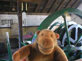 Mr Monkey with a mine winding engine