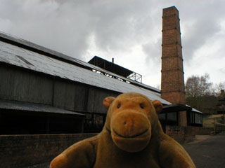 Mr Monkey outside the wrought ironworks