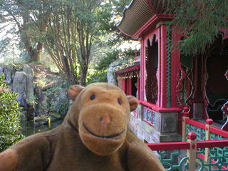 Mr Monkey leaving the Chinese Temple