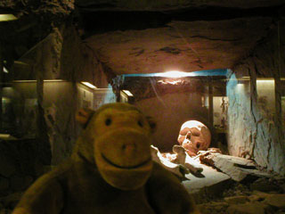 Mr Monkey with a prehistoric grave