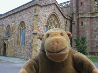 Mr Monkey abeside St Mary Magdalene church