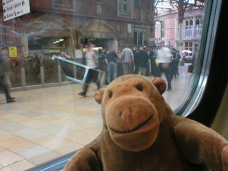 Mr Monkey passing through Bristol Temple Meads