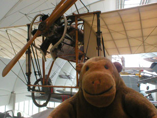 Mr Monkey with a Blériot XI