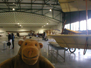 Mr Monkey inside the factory