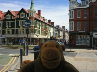 Mr Monkey in the streets of Aberystwyth