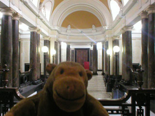 Mr Monkey wandering around County Hall