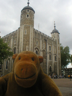 Mr Monkey outside the White Tower
