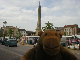 Mr Monkey in the market place of Ripon