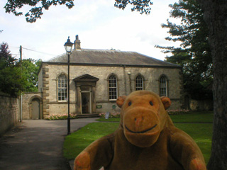 Mr Monkey outside the Magistrates' Court Museum