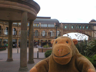 Mr Monkey in a shopping centre