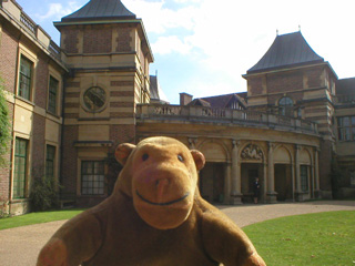 Mr Monkey outside Eltham Palace