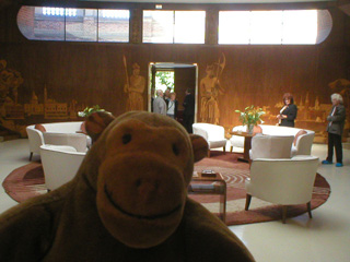 Mr Monkey in the central Art Deco room of Eltham Palace