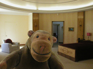 Mr Monkey in Virginia Courtauld's bedroom