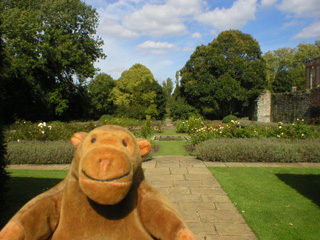 Mr Monkey in the gardens of Eltham Palace