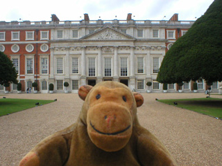 Mr Monkey looking at the Palace from the East Gardens