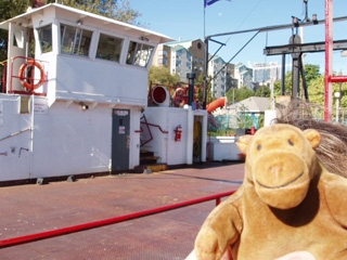 Mr Monkey aboard the ferry
