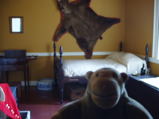 Mr Monkey in an officers bedroom