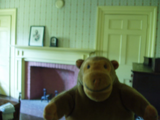 Mr Monkey in a Helliwell bedroom