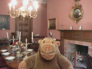 Mr Monkey in the dining room
