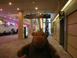Mr Monkey on the ground floor of the Metro Convention Centre