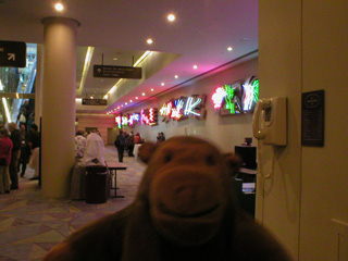 Mr Monkey looking the other way on the ground floor of the Metro Convention Centre