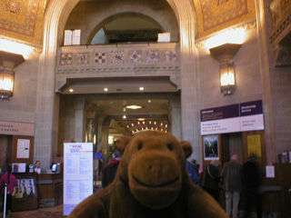 Mr Monkey in the entrance hall of the ROM