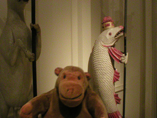 Mr Monkey with the Dacre ram and salmon