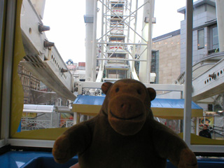 Mr Monkey as the ride ends