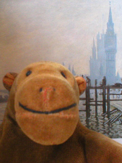 Mr Monkey in front of a Monet