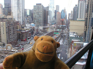 Mr Monkey looking down 61st street