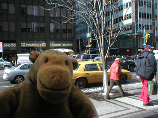 Mr Monkey on the corner of fifty third and third