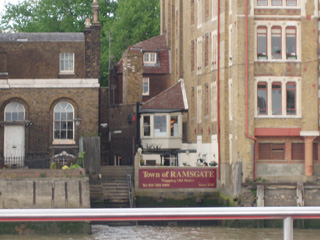 The Town of Ramsgate and Wapping Old Stairs from the river