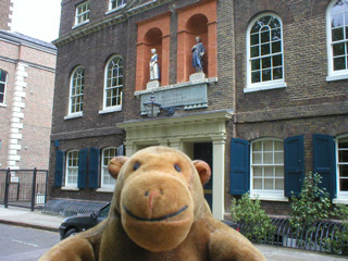 Mr Monkey looking St John's school
