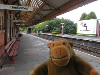Mr Monkey at Stratford-upon-Avon station