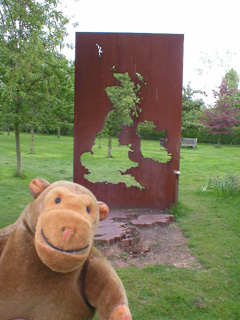 Mr Monkey in the Sculpture Garden