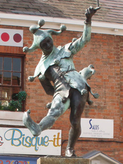 The Henley Street jester statue