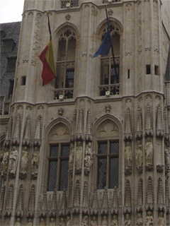 Detail of the spire of the Hotel de Ville