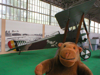Mr Monkey with a Hanriot HD1