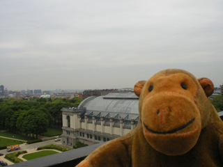 Mr Monkey looking at the army museum
